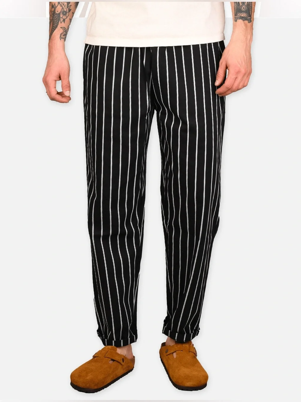 Cookman Chef Pants Stripe Black Size S Unisex - Picture 3 of 16